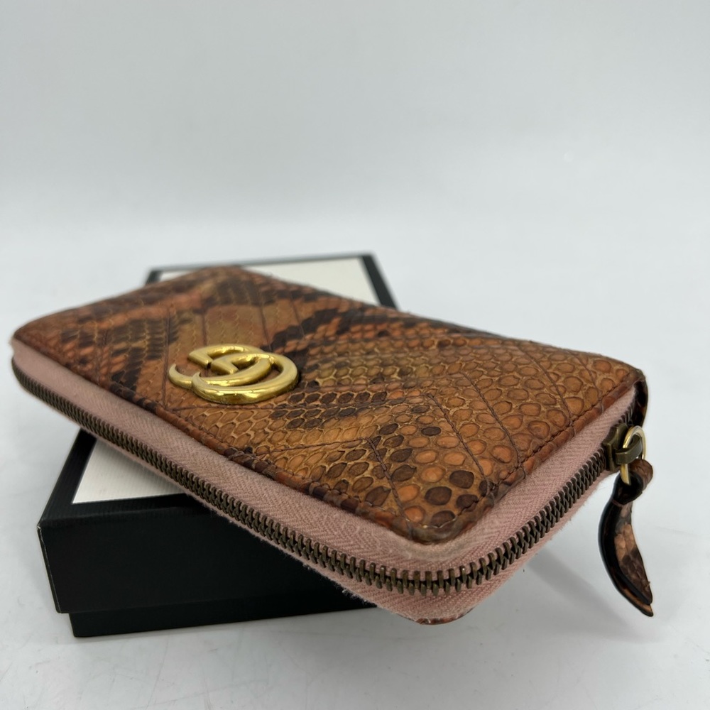 Gucci Marmont Python Wallet - image 3